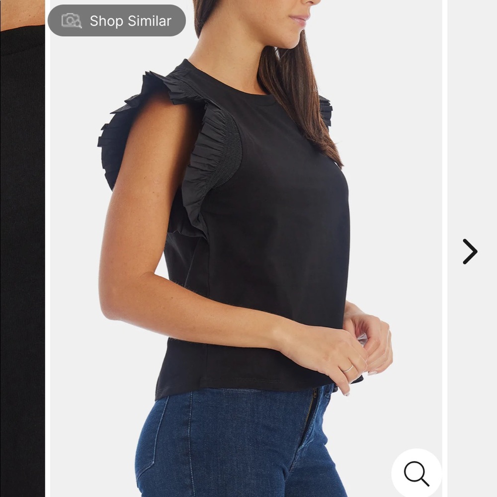 English factory flutter sleeve shirt